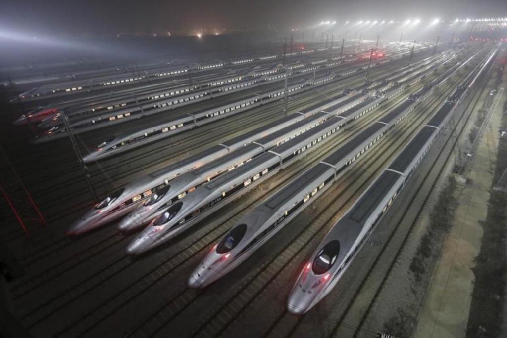 File photo of China Railway High-speed Harmony bullet trains. Reuters 
