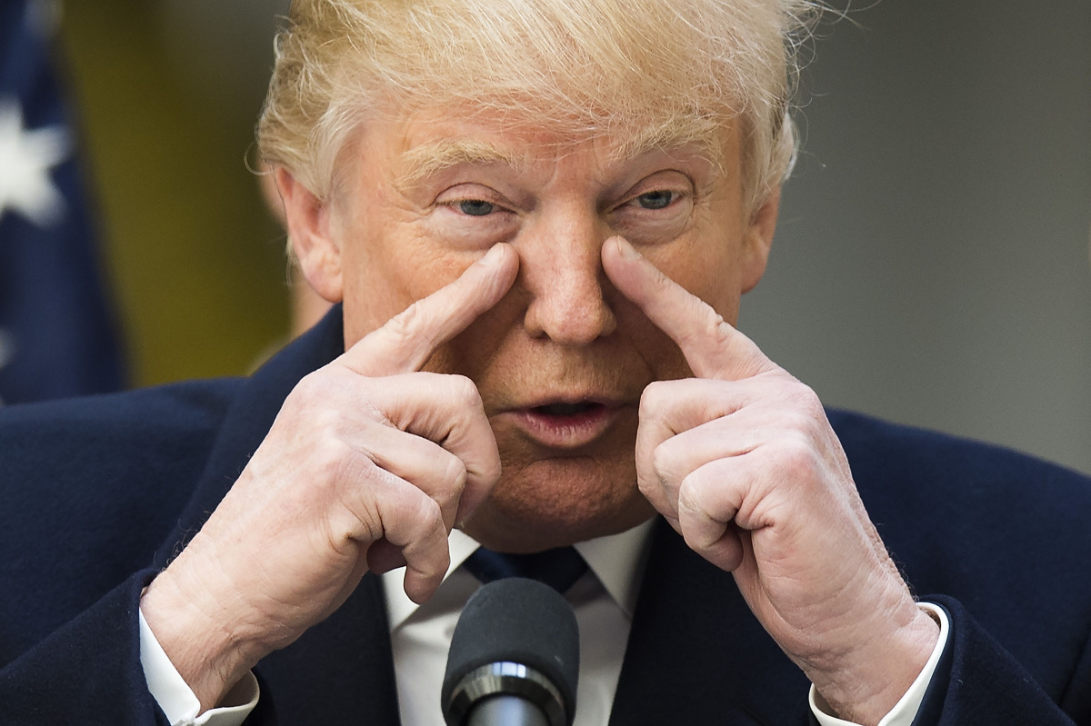 Republican presidential candidate Donald Trump speaks during a press conference at the Trump International Hotel in Washington DC, March 21, 2016. (AFP / Jim Watson)