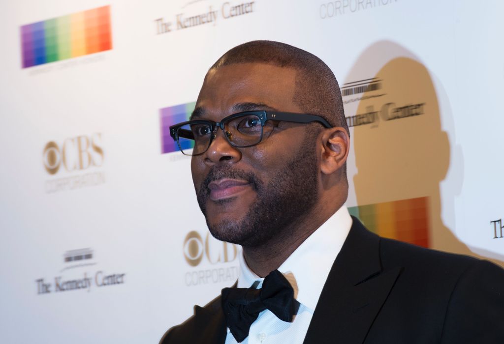 (FILES) This file photo taken on December 6, 2015 shows actor Tyler Perry on the red carpet before the 38th Annual Kennedy Center Honors in Washington, DC. 