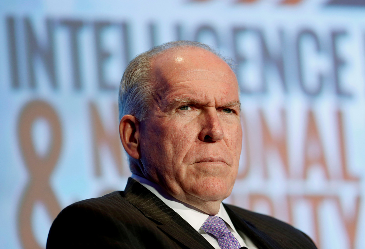 Central Intelligence Agency (CIA) Director John Brennan participates in a session at the third annual Intelligence and National Security Summit in Washington, DC, U.S. on September 8, 2016. (REUTERS/Gary Cameron) 