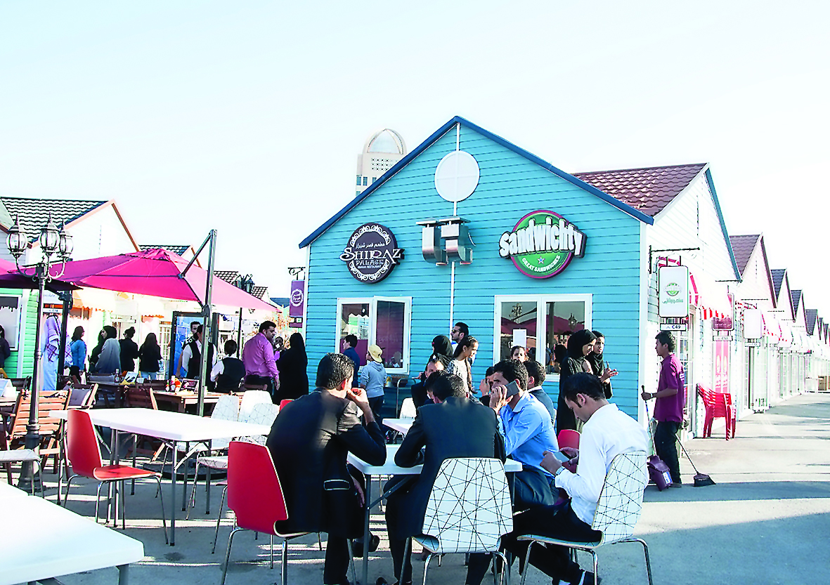 A view of the Festival Village.