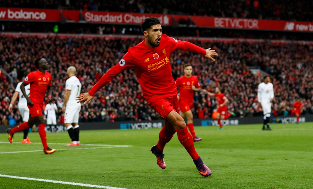 Liverpool's Emre Can. Reuters / Jason Cairnduff 