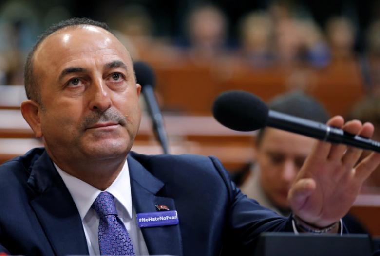 Turkey's Foreign Minister Mevlut Cavusoglu arrives to address the Parliamentary Assembly of the Council of Europe in Strasbourg, France, October 12, 2016. Reuters/Vincent Kessler