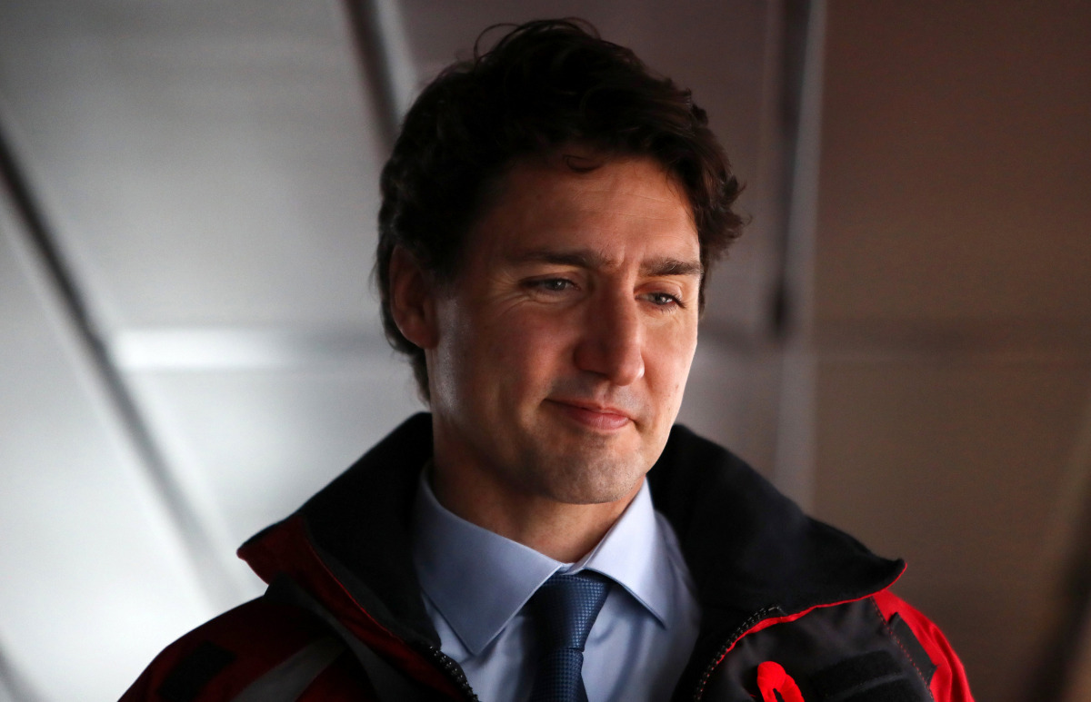 Canada's Prime Minister Justin Trudeau tours the CCGS WIlfrid Laurier during a boat tour of Burrard Inlet near Vancouver, B.C., Canada November 7, 2016. REUTERS/Ben Nelms