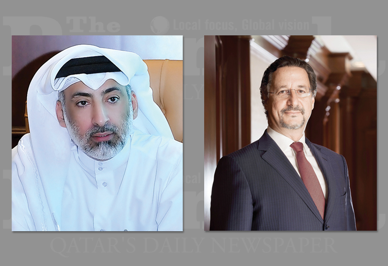 Abdulla bin Fahad bin Ghorab Al Marri, Chairman of QFB (left) and Ziad Makkawi, CEO of QFB. 