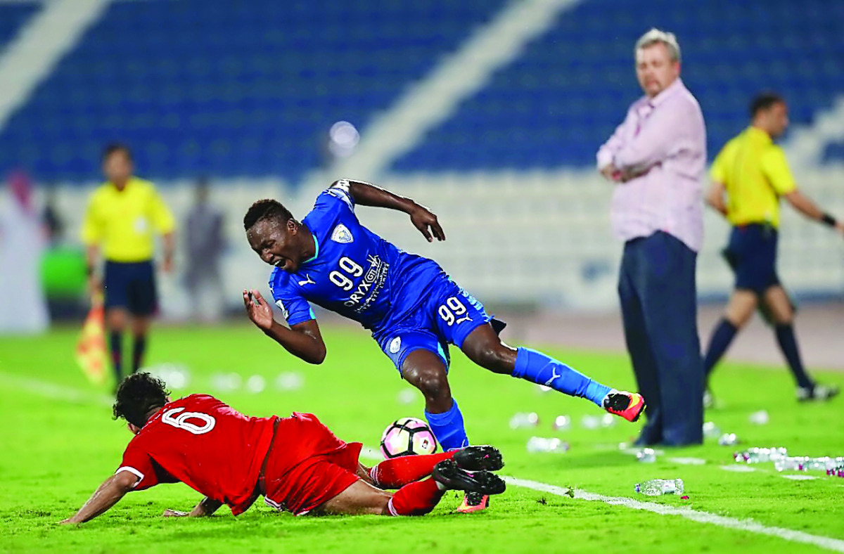 A file picture from the Qatar Stars League match between Al Arabi and Al Kharaitiyat played at Al Khor Stadium on October 16, 2016.
