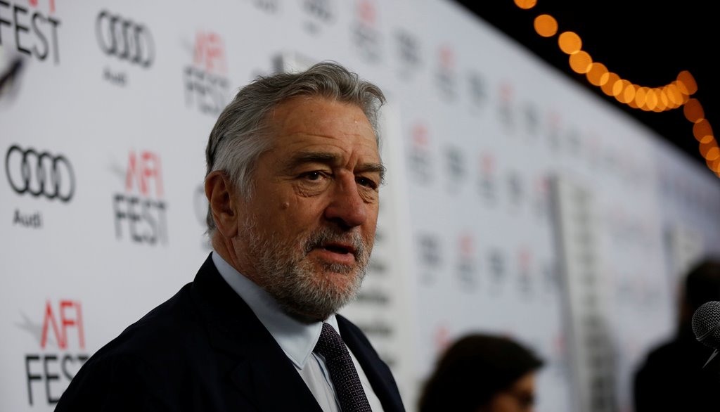 Cast member Robert De Niro is interviewed at the premiere of 