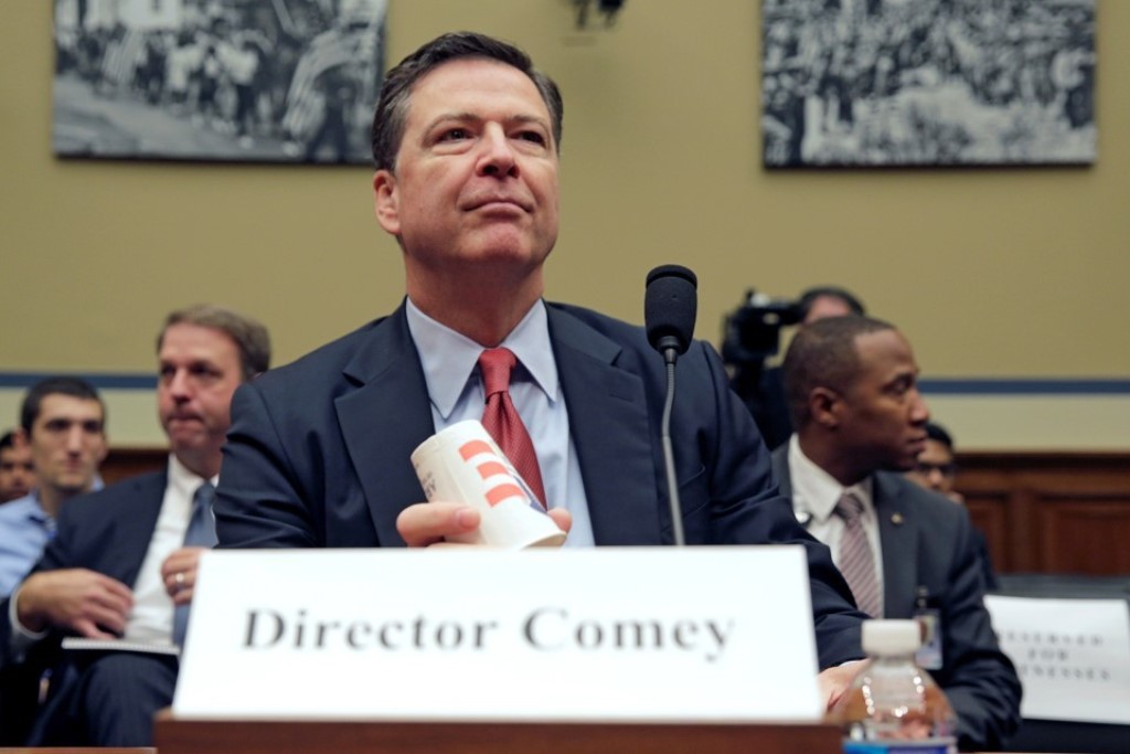 File photo of FBI Director James Comey as he testifies on Capitol Hill in September. Reuters
