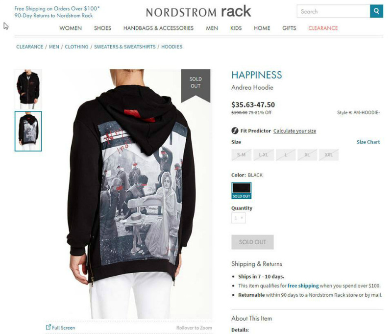 The company has since removed the item, which featured a still image of Japanese soldiers about to behead victims in the 2009 film 