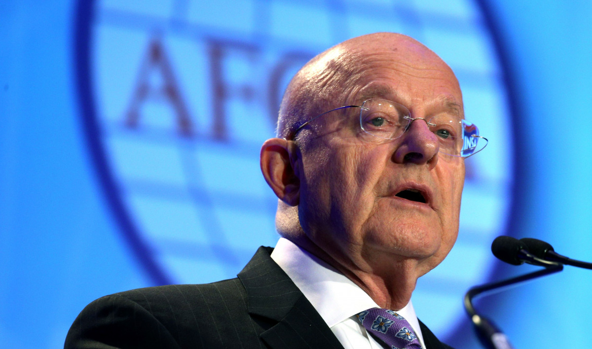 U.S. Director of National Intelligence James Clapper addresses the third annual Intelligence and National Security Summit in Washington September 7, 2016. REUTERS/Kevin Lamarque
