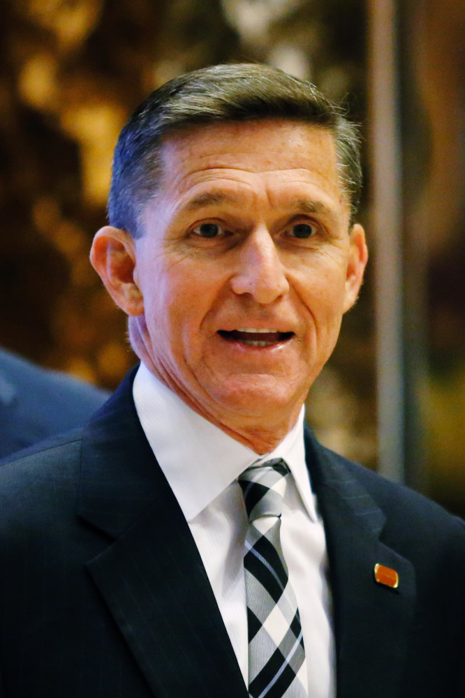 Retired Lt. Gen. Michael Flynn arrives at the Trump Tower for meetings with US President-elect Donald Trump, in New York on November 17, 2016. President-elect Donald Trump has offered the influential post of national security adviser to his controversial 