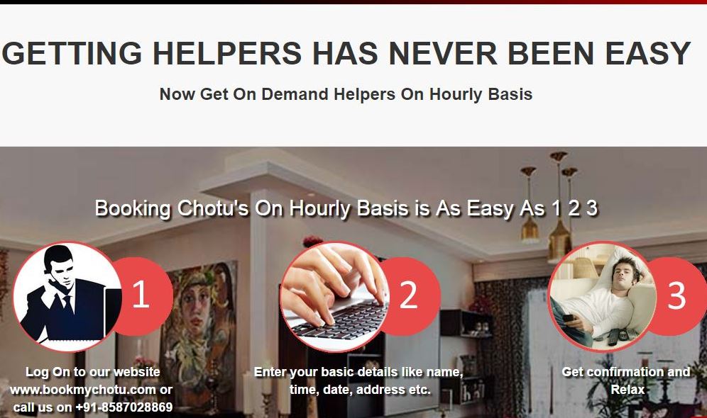 Print screen of the app website. 