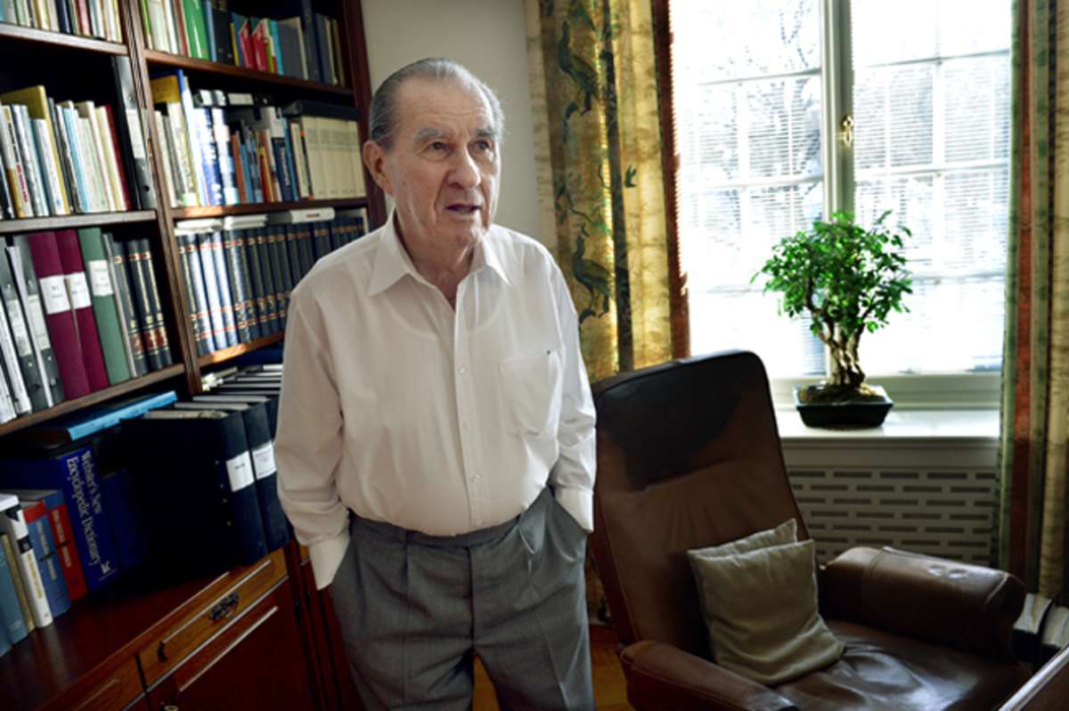 “Today’s risks are so dangerous and so global in their nature that they’ve outrun the international system’s ability to deal with them,” said László Szombatfalvy, who fled from Hungary to Sweden in 1956 as a refugee, and later made a fortune in the stock 