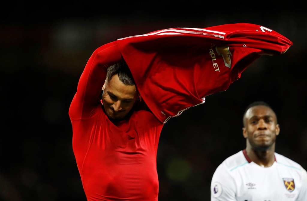 Manchester United's Zlatan Ibrahimovic. Reuters / Carl Recine 