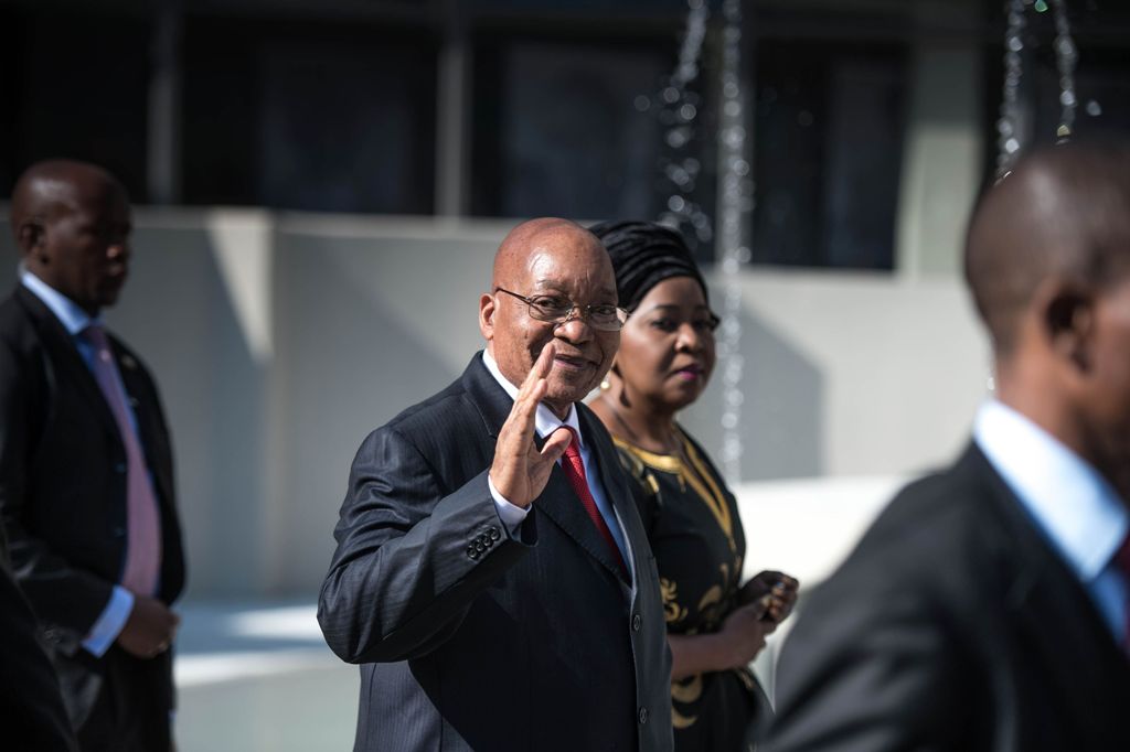 This file photo taken on August 09, 2016 shows South African President Jacob Zuma. / AFP.