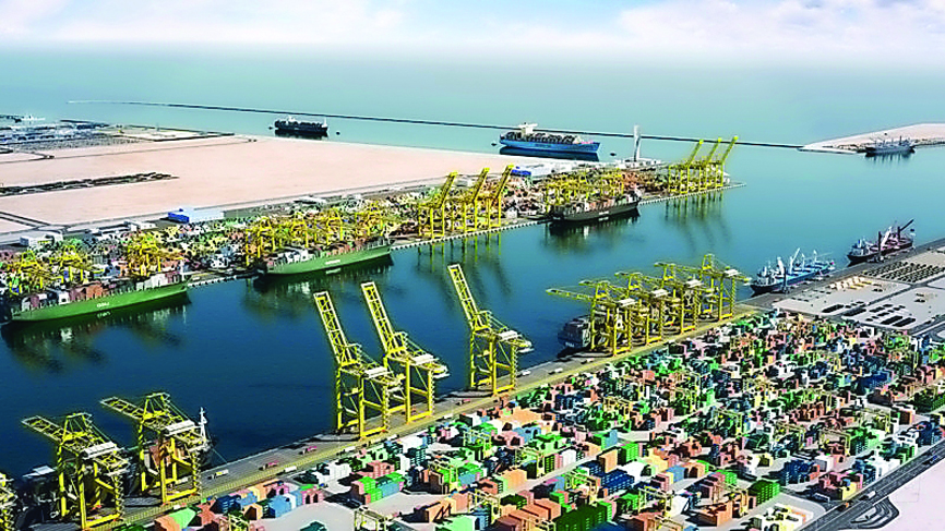 A view of the new Hamad Port.