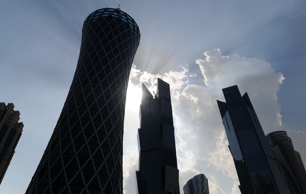 Cloud formed over Tornado and adjacent towers in the West Bay district of Doha. Picture by: Salim Matramkot