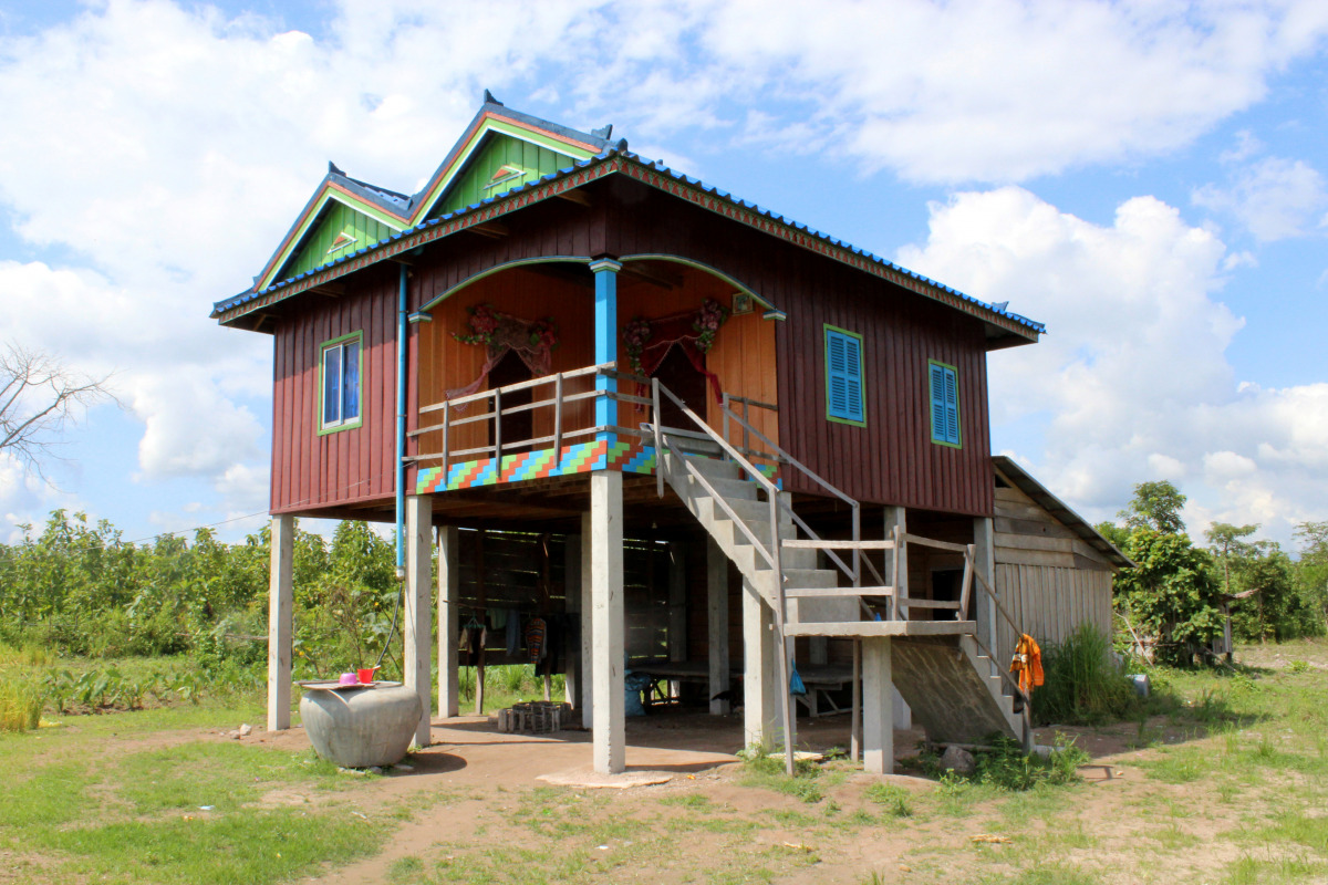 A house is seen inside the Grandis Timber forestry concession in Kampong Speu Province, western Cambodia November 10, 2016. Chris Arsenault/Thomson Reuters Foundation
