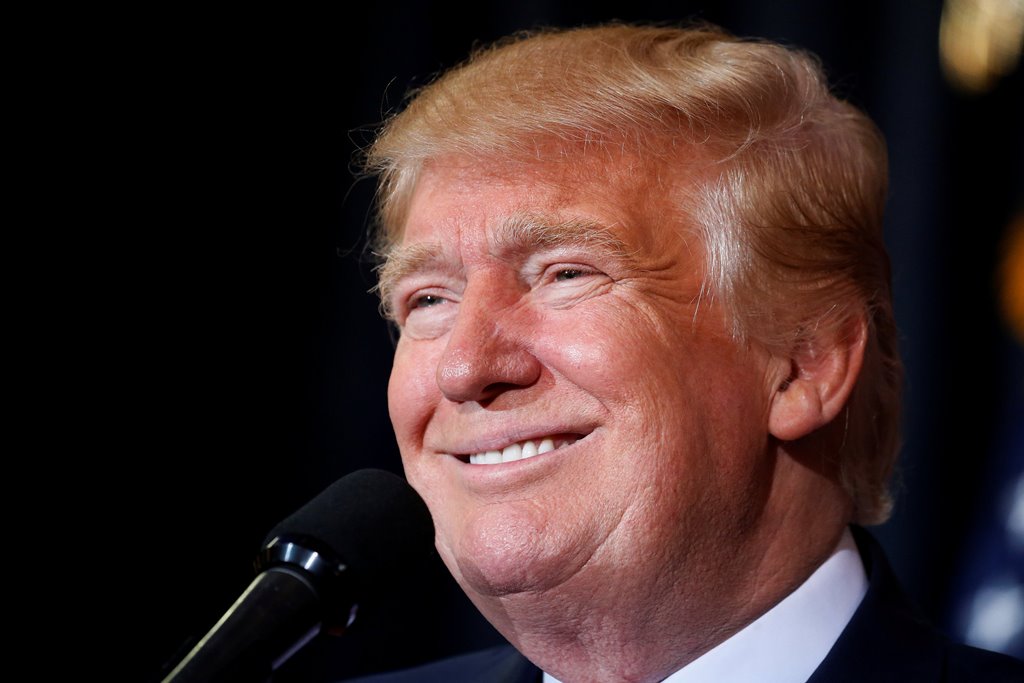 Republican presidential nominee Donald Trump attends a campaign rally in at the Florida State Fairgrounds in Tampa, Florida, U.S. November 5, 2016. REUTERS/Carlo Allegri/File Photo