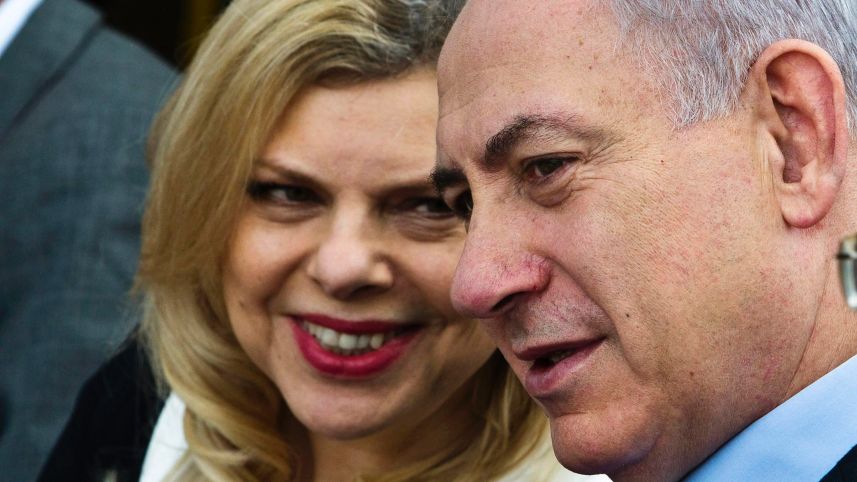 Israeli Prime Minister Benjamin Netanyahu and his wife Sara on December 4, 2014 (Reuters)