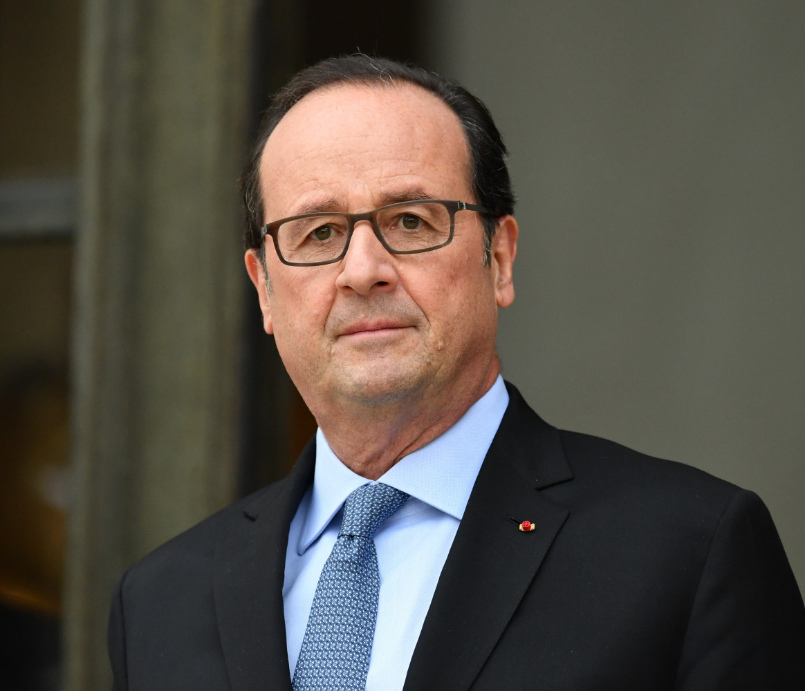 French President Francois Hollande is seen during a joint press conference with Antonio Guterres Secretary General of the United Nations after their meeting at the Elysee Palace on November 14, 2016 (Anadolu Agency) 