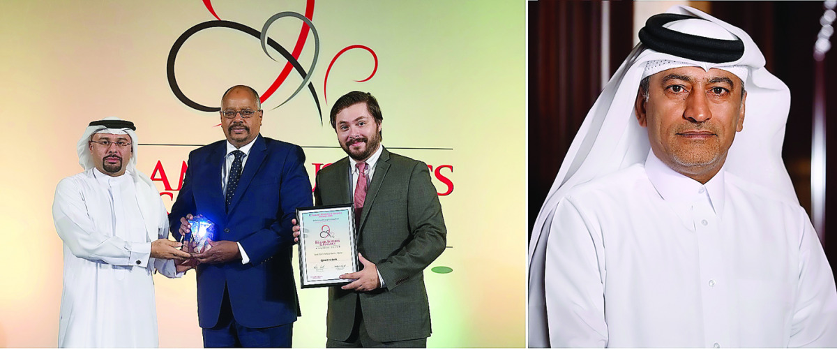 Hussein Hamam (left) receiving the award. RIGHT: Sulaiman Yousif Al Salhi