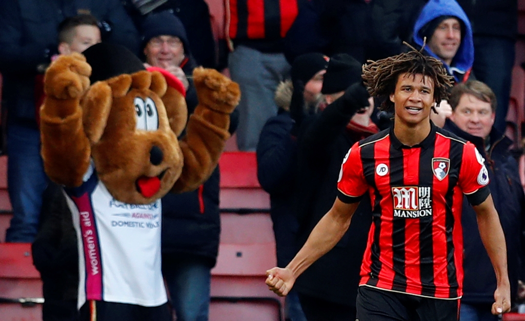 Bournemouth's Nathan Ake celebrates scoring their fourth goal Reuters / Eddie Keogh 