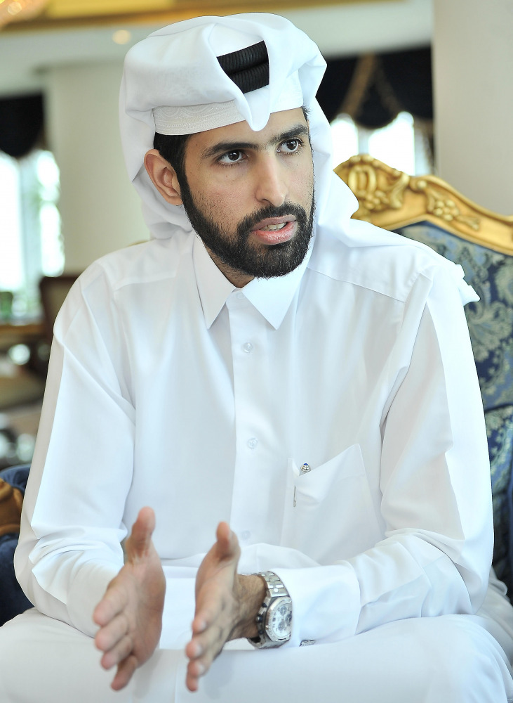 Sheikh Mohammed bin Faisal Al Thani during the interview with The Peninsula. Pic : Baher Amin/The Peninsula