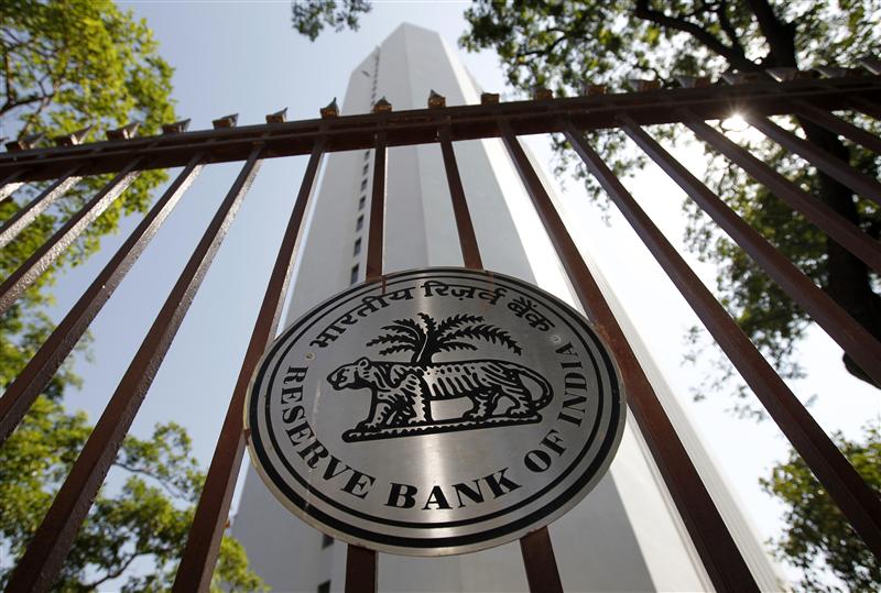 The Reserve Bank of India (RBI) logo is pictured outside its head office in Mumbai November 2, 2010. REUTERS/Danish Siddiqui