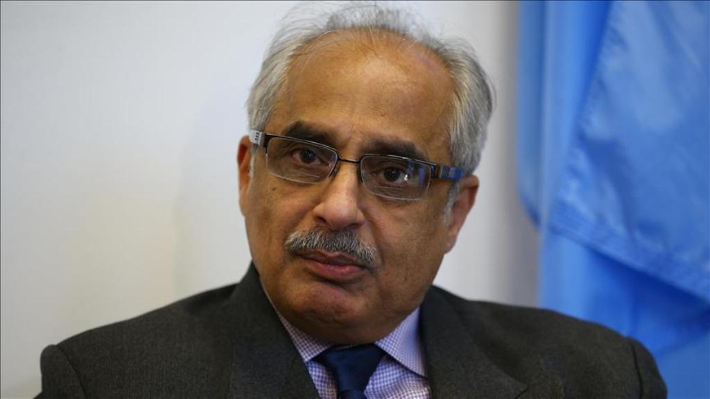 NEW YORK, USA - DECEMBER 16: Special Adviser to the United Nations Secretary-General on Myanmar Vijay Nambiar speaks during an exclusive interview in New York, USA on December 16, 2016. ( Volkan Furuncu - Anadolu Agency )