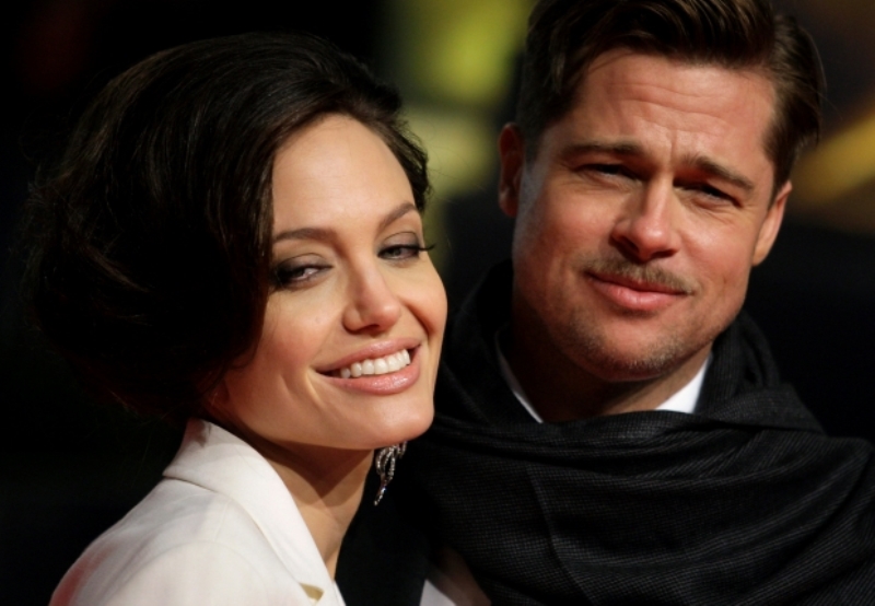 File photo of estranged Hollywood couple Brad Pitt and Angelina Jolie. REUTERS
