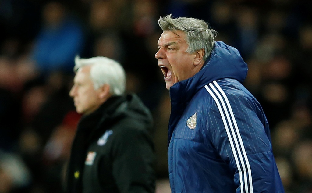 Sunderland manager Sam Allardyce and Crystal Palace manager Alan Pardew Action Images via Reuters / Lee Smith
