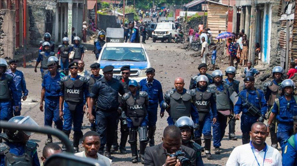 Protest after postponing of general and presidential elections due to financial problems in Goma, Democratic Republic of the Congo on December 19, 2016. (Jc Wenga - Anadolu Agency).