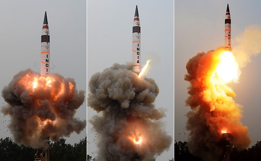 Agni-V, India's longest range nuclear capable intercontinental ballistic missile, was test fired Monday.