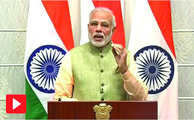 Prime Minister Narendra Modi addressing the nation on demonetisation, yesterday.