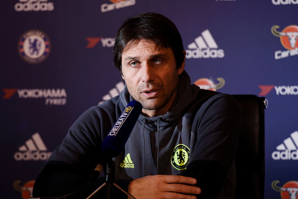 Chelsea manager Antonio Conte during the press conference Action Images via Reuters / Tony O'Brien
