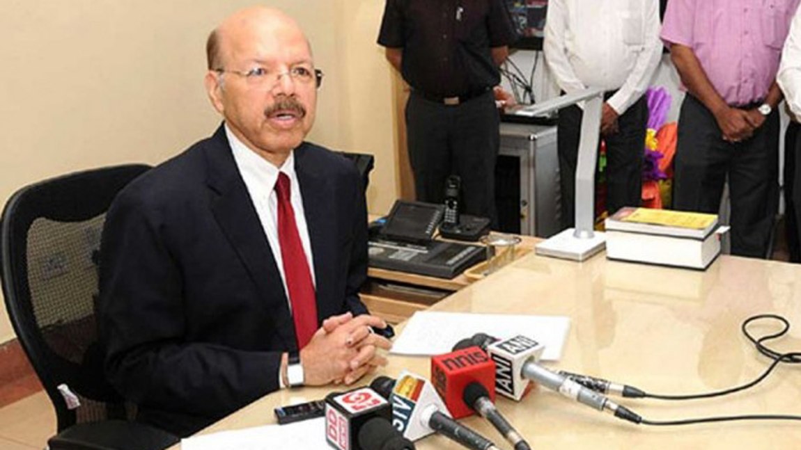 Chief Election Commissioner Dr Nasim Zaidi holding a press conference to announce the Assembly Elections in five States, in New Delhi on January 04, 2017. The Election Commissioners, AK Joti and OP Rawat are also seen. PIB