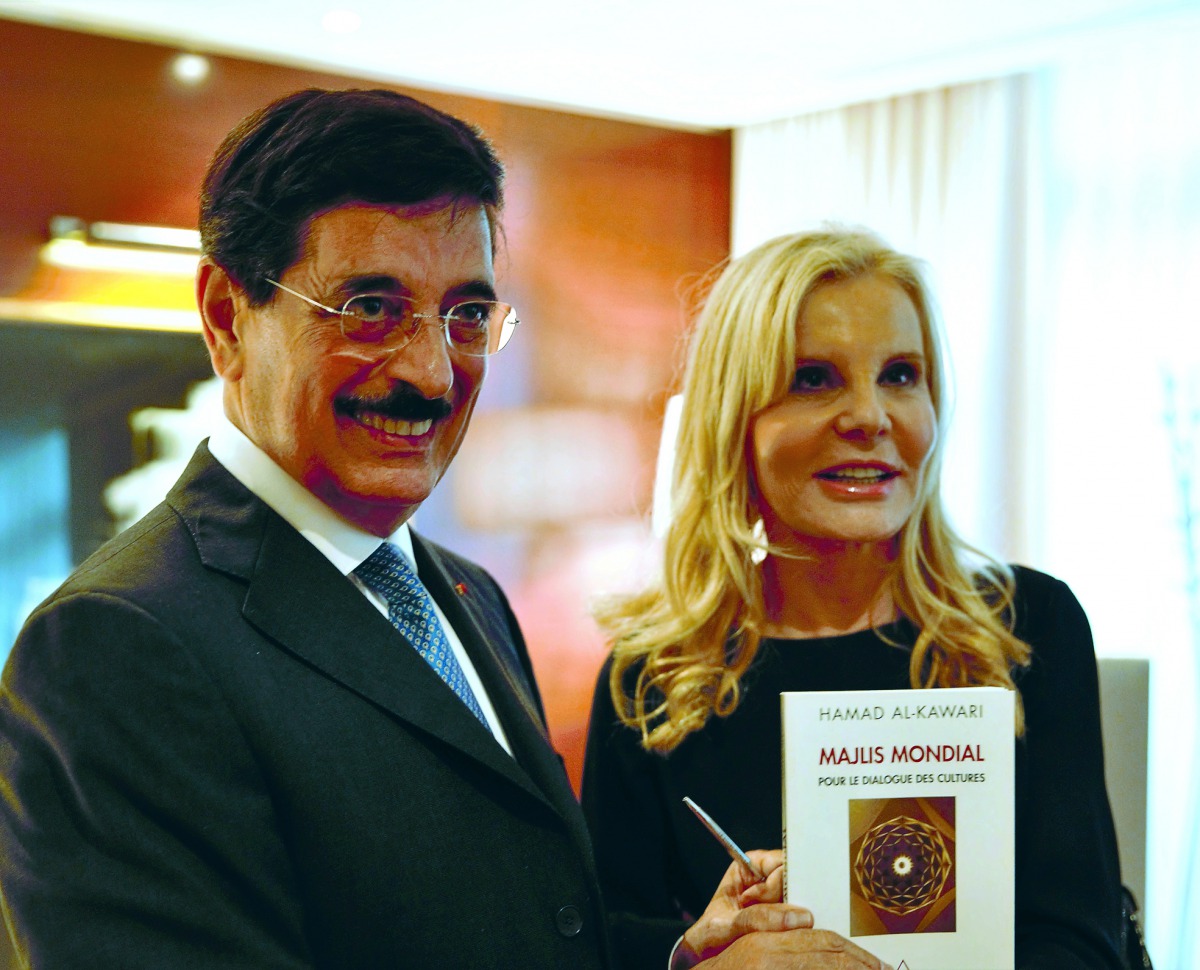 H E Dr Hamad bin Abdulaziz Al Kawari, Cultural Adviser at the Emiri Diwan and Qatar’s candidate for the Director-General post at the United Nations Educational, Scientific and Cultural Organisation (Unesco), during the launch of the French version of his