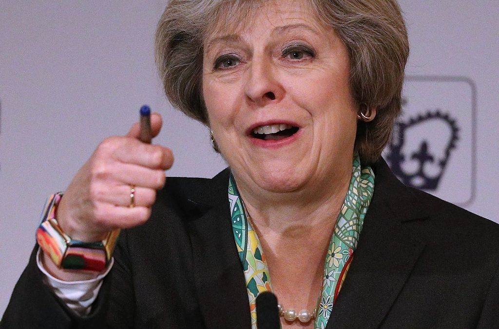 British Prime Minister Theresa May speaks during an address to members of the Charity Commision for England and Wales at The Royal Society in central London on January 9, 2017. British Prime Minister Theresa May warned Monday that mainstream politicians m