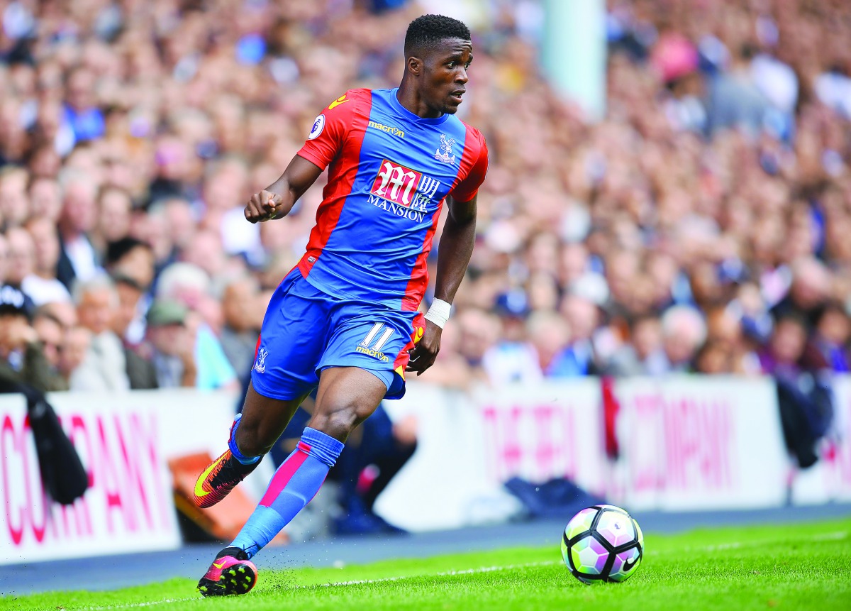 Ivory Coast's Winger Wilfried Zaha.

