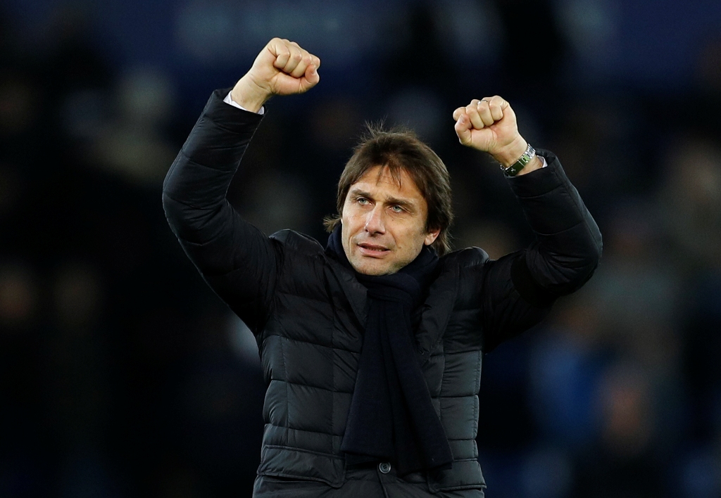 Chelsea manager Antonio Conte celebrates after the game Action Images via Reuters / John Sibley