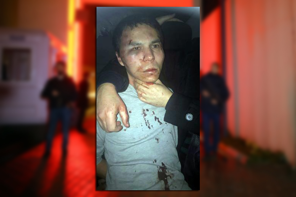 The alleged attacker of Reina nightclub, who is identified as Abdulgadir Masharipov, is seen after he was caught by Turkish police in Istanbul, Turkey, late January 16, 2017, in this photo provided by Dogan News Agency. Dogan News Agency (DHA)/via REUTERS