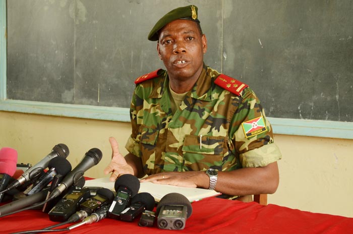 Col. Gaspard Baratuza, Burundian army spokesman