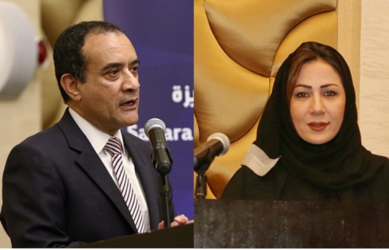 Joseph Abraham, CEO of  Commercial Bank and Bouchra Sebbata, AGM, Head of Sadara Wealth Management, Commercial Bank