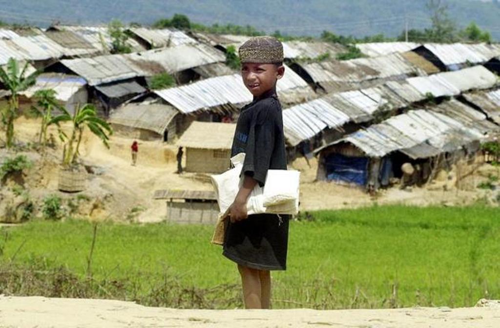 A Rohingya boy outside Kutupalong refugee camp near Cox's Bazar ©Jewel Samad (AFP/File).