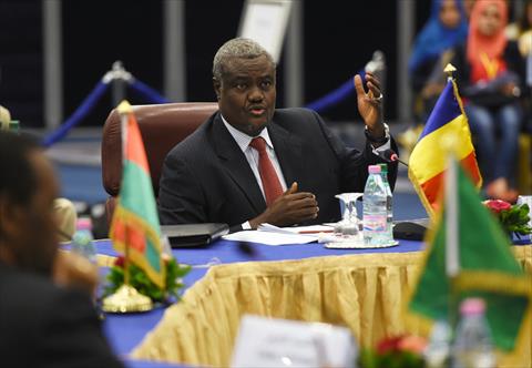 This file photo taken on July 16, 2014 in Algiers shows Chadian Minister of foreign affairs, Moussa Faki Mahamat attending a meeting. Chad's foreign minister Moussa Faki was named AU chief on January 30, 2017. / AFP / Farouk Batiche