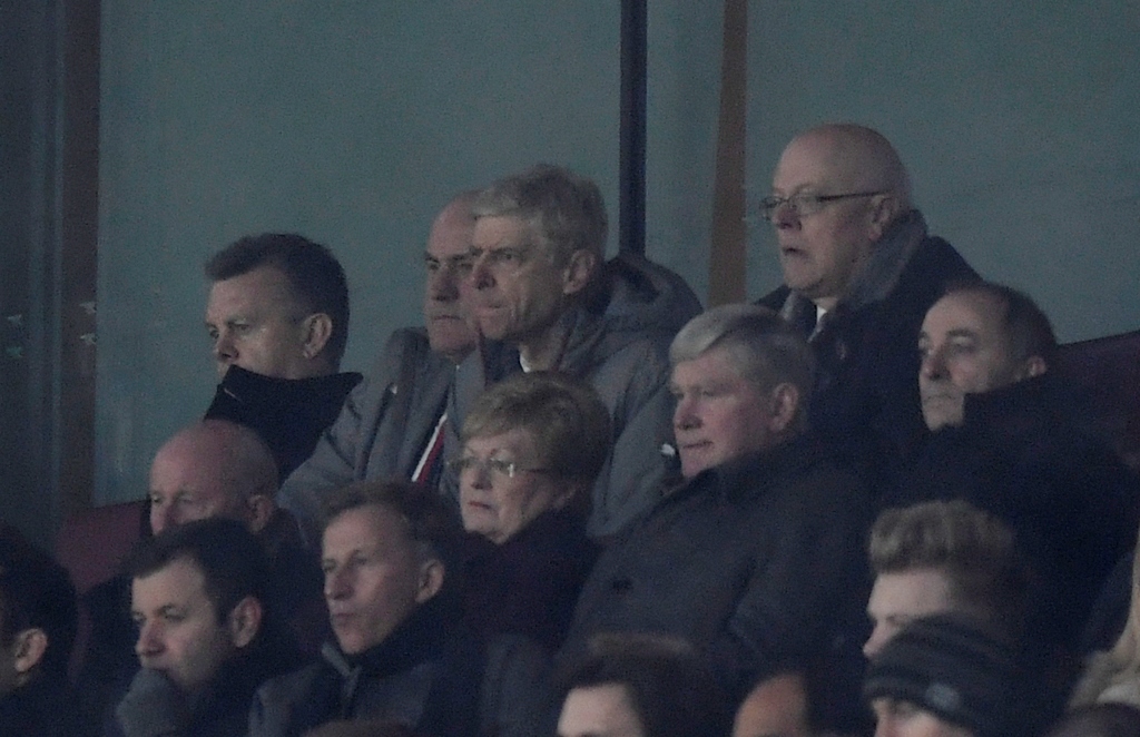 Britain Football Soccer - Arsenal v Watford - Premier League - Emirates Stadium - 31/1/17 Arsenal manager Arsene Wenger in the stands during the game Action Images via Reuters / Tony O'Brien Livepic