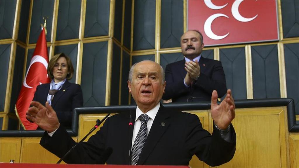 Turkey's Nationalist Movement Party's leader (MHP) Devlet Bahceli (Erçin Top - Anadolu Agency).
