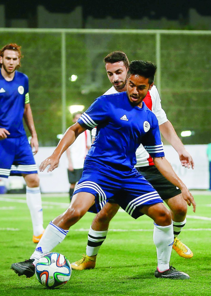 Action from last year's University League Football Tournament.