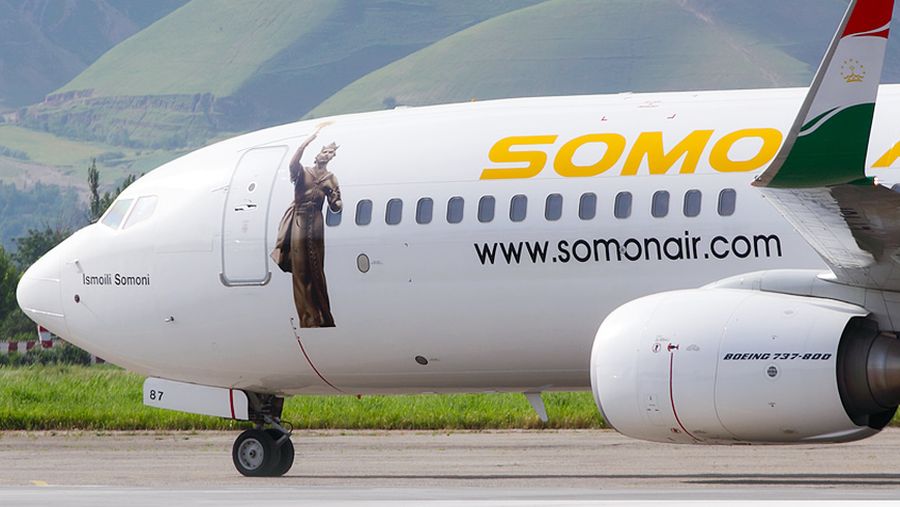 Tajikistan’s Somon Air said Tashkent airport had notified it on Monday that the airline was not allowed to make the flight, without giving a reason. (Photo courtesy: news.tj)